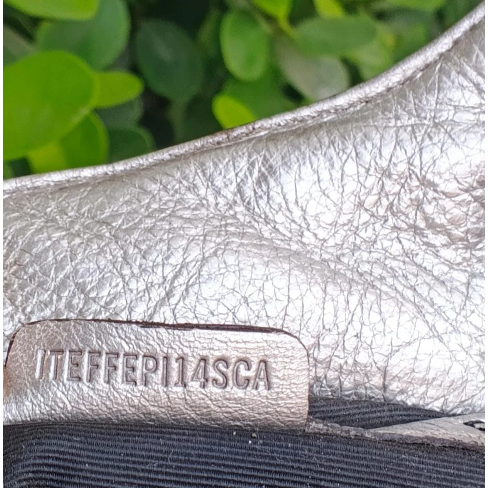 Burberry Metallic Silver Woven Lattice Leather Hobo Bag Nova Check ITEFFEP114SCA